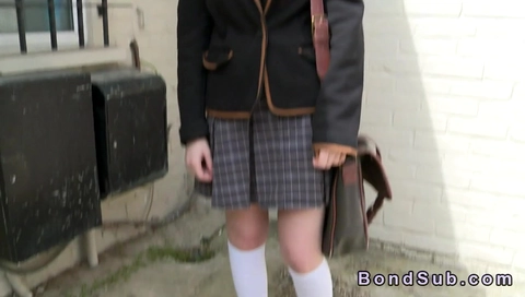 Redhead sub teen 18+ anal fucked in bdsm