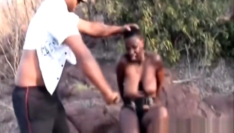 Nipple Torment, Spanking And Rough Blowjob With African Slut