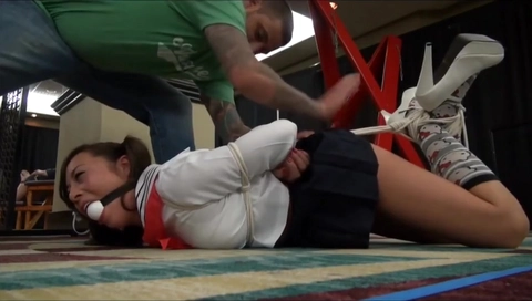 hogtied in public