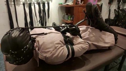 Straight Jacket Treadmill Bondage