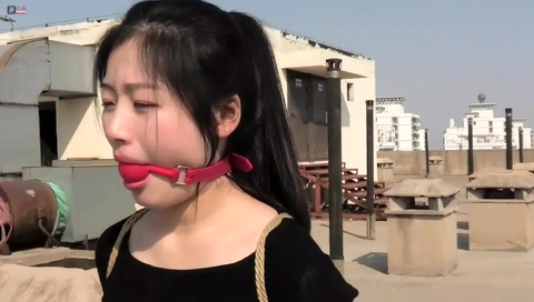 Asian Outdoor Bondage Stroll