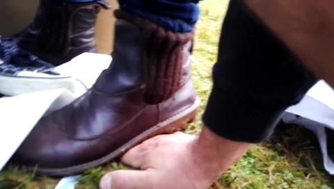 Trampling candid unknown crushing 2017 number 03 stomping boots hand crush