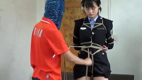 Chinese police bondage