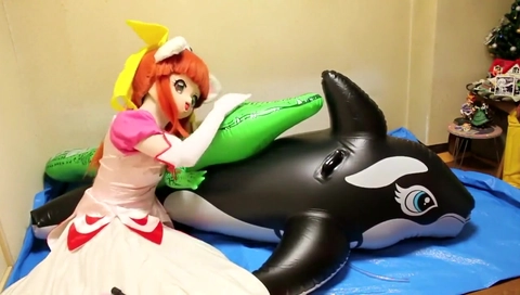 Orca pooltoy inflatable bondage