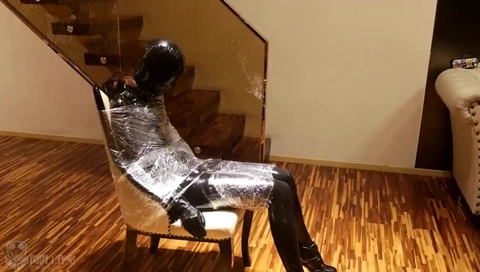 Chinese Bd- Black Rubber Bondage & Breathplay