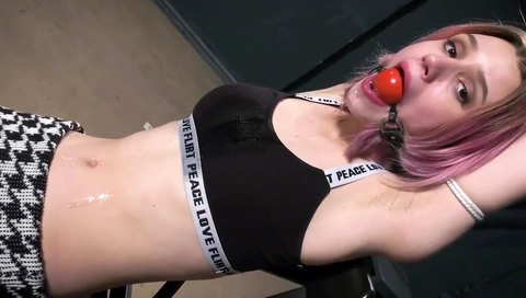 astrid ballgag drooling
