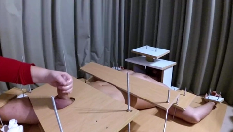 Amateur Femdom CBT and handjob with post orgasm torture