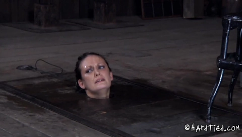 Tortured in upside down position