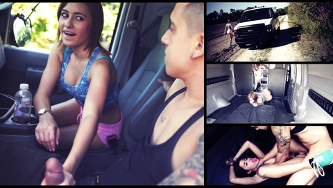 Marina Angel Will Only Get a Ride for Rope Bondage, Deepthroat BJ & Rough Sex - HelplessTeens