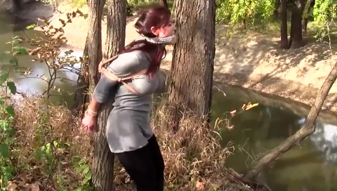Christina carter at tree