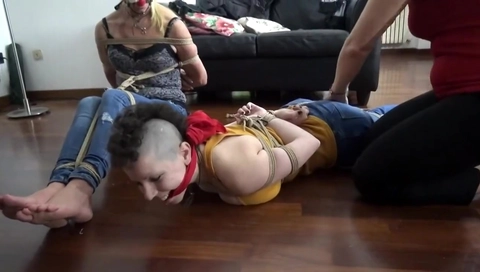 Mature Ladies Enjoy Lesbian Bondage