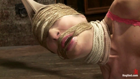 Amber Rayne in Amber Rayne Live Show 1 - Single Ankle Suspension - HogTied