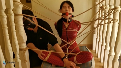Asian Tied In Red