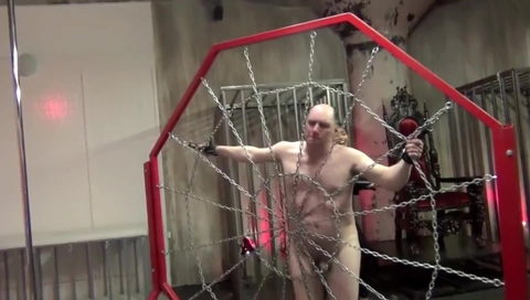 SLAVE IS SEVERELY PUNISHED BY STUNNING MISTRESS