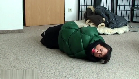 Wool Scarf Gagged Girl