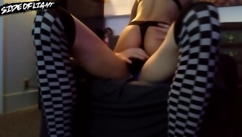 Cd Femboy In Thigh Highs And High Heels Fucks Fit Sexy Mistress With Hot Ass