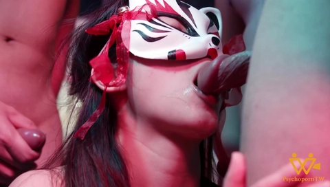 Horny Asian Girls First Orgy With Bukkake And Bdsm 6k