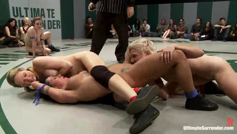 Round 3 Of The August Live Tag Team Brutal Submissions, Crushing Leg Scissors. - Kink
