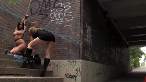 Errotic outdoor punishment
