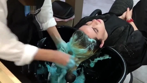 ROUGH SHAMPOO FOR SEXY REDHEAD WITH NOSE RING