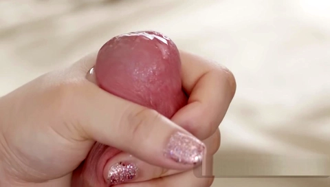 LATEX Tinder date giving a rough handjob (Slow Motion Video)