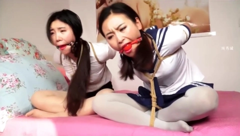 Two girls bondage