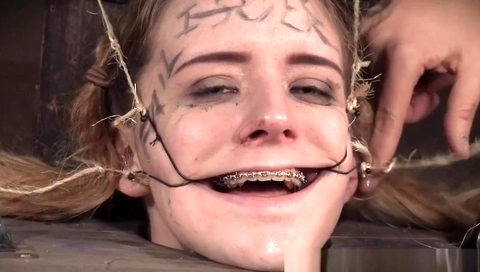 teen 18+ Sub Dominated With Open Mouth Gags