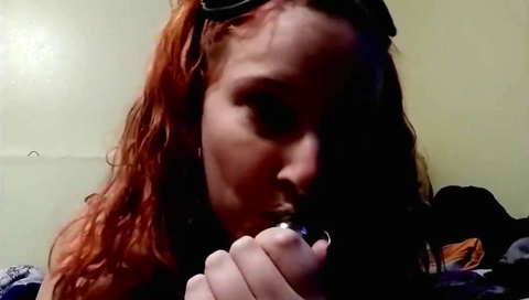 Nothing like playing with a Silver butt plug and whipping yourself!