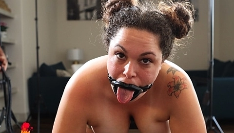 Electro BDSM of Thick Latina Bondage Face Fucked