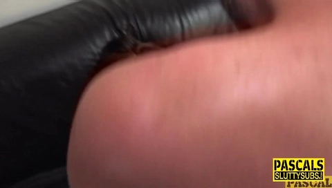 Tattooed fetish submissive deep throats