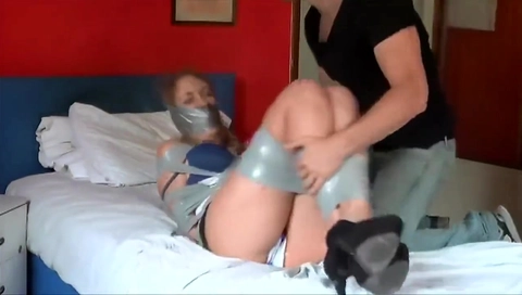 male taped up