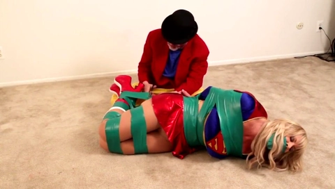 Supergirl Kryptonite wrapped trapped