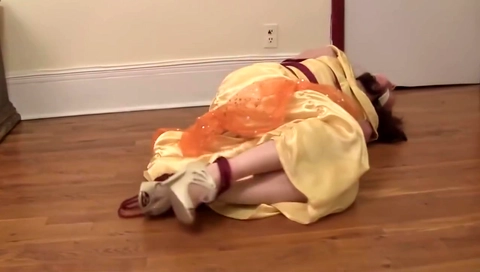 Princess Tied in red rope