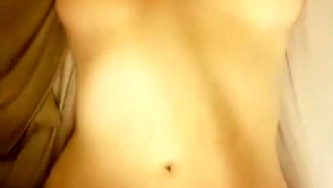 My husband rubs my clit with his cock