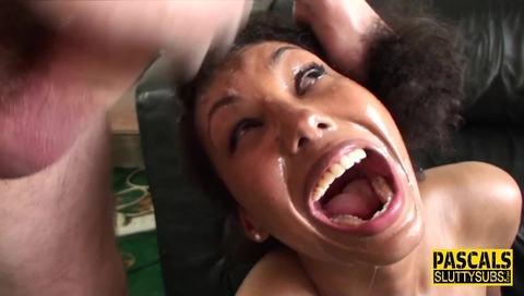 Wam fetish ebony babe rides and throats