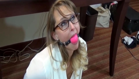 Ball gagged interview