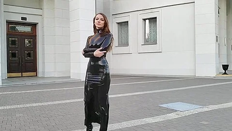 Black Latex Dress